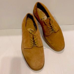 G.H. Bass & Co Mens Brockton Oxford Tan Brown Leather Suede Dress/ Casual Shoes